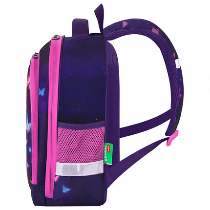 Ранец BRAUBERG KIDS STANDARD, 2 отделения, "Любознательный кот", 36х28х14 см, 273145
