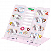 Подставка для книг и учебников BRAUBERG KIDS mini "Food" с таблицей умножения, регулируемый угол наклона, металлическая, 238974
