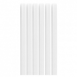 Клеевые стержни, диаметр 11 мм, длина 100 мм, белые, комплект 6 штук, BRAUBERG, европодвес, 670298