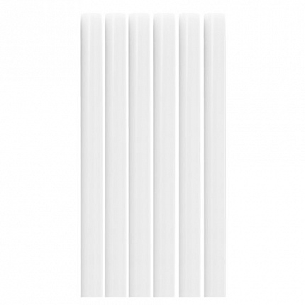 Клеевые стержни, диаметр 11 мм, длина 100 мм, белые, комплект 6 штук, BRAUBERG, европодвес, 670298