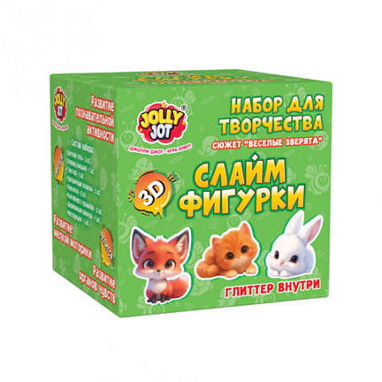 Слайм 3D Набор для создания 3D слайм фигурок, АССОРТИ, 2 вида, JOLLY JOT (ДЖОЛЛИ ДЖОТ), 665982