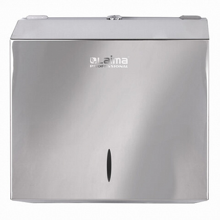 Диспенсер для полотенец LAIMA PROFESSIONAL INOX, (Система H3) V-сложения, нержавеющая сталь, зеркальный, 605697