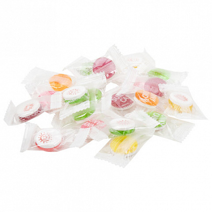 Карамель леденцовая SUNNY CANDY, микс вкусов с аскорбинкой, в индивидуальной упаковке, 1000 г