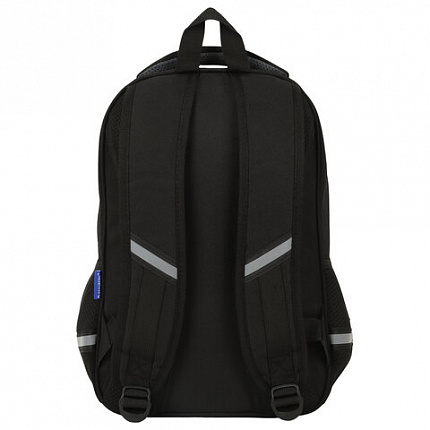 Рюкзак BRAUBERG PROFI, 2 отделения, с брелком, "Leather ball", 3D-панель, 36х27х19 см, 274416