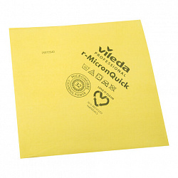 Салфетки VILEDA PROFESSIONAL "МикронКвик", КОМПЛЕКТ 5 шт., микроволокно, желтый, 38х40 см, 170638