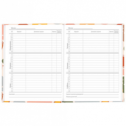 Дневник 5-11 класс 48 л., твердый, BRAUBERG, глянцевая ламинация, с подсказом, "Decor", 106403