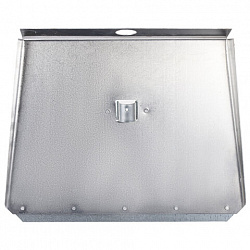 Лопата снеговая трехбортная 46х35 см, ЛА-3б алюминий 1,5 мм, планка металлическая на клепках, БЕЗ ЧЕРЕНКА, ГРАНДМАСТЕР, 700344