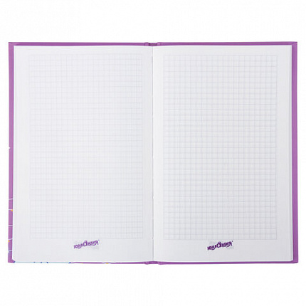 Блокнот А5 134х206 мм, 80 л., твердый, клетка, выборочный лак, ЮНЛАНДИЯ, "Единорог", 111616