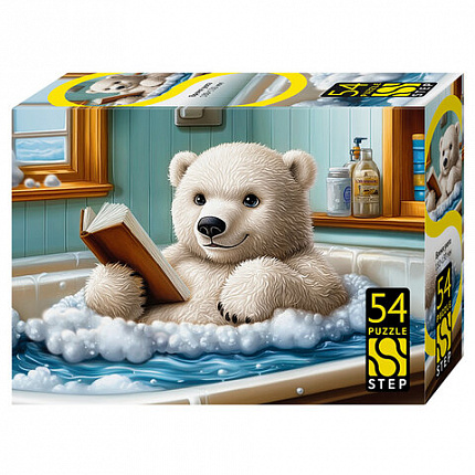 Пазл картонный 54 элемента, Время уюта, АССОРТИ, поле 18х13 см, STEP PUZZLE