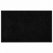 Коврик придверный 50х80 см, ЧЕРНЫЙ, влаго-грязезащитный, 430 г/м2, ребристый, ЛЮБАША СТАНДАРТ, 701032