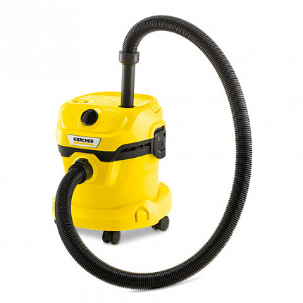 Пылесос хозяйственный KARCHER WD 2 Plus, мусоросборник 12л, мощность 1000 Вт, желтый,, 1.628-000.0