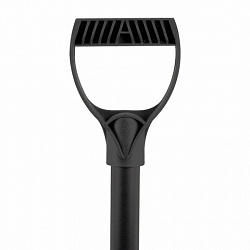 Черенок алюминиевый для снеговых лопат, диаметр 32 мм, общая длина 110 см с V-образной ручкой, труба 100 см, 700335