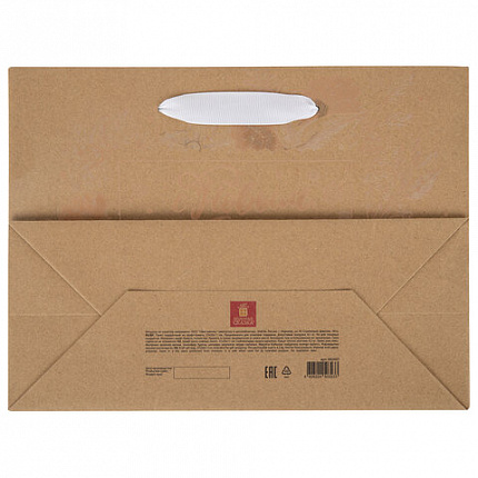 Пакет подарочный (1 шт.) новогодний, 27х11х20 см, "Shiny Kraft", фольга, ассорти, ЗОЛОТАЯ СКАЗКА, 592437