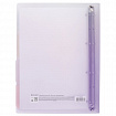 Тетрадь на кольцах БОЛЬШАЯ 305х235 мм А4, 120 л., пластик, с разделителями, BRAUBERG, Фиолетовый, 404623