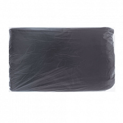 Мешки для мусора 360л черные в пласте 10 штук особо прочные, ПВД 60 мкм, 110x140см, LAIMA, 702687