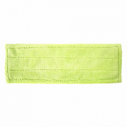 Швабра с флаундером 40 см, черенок 110 см, еврорезьба, насадка МОП микрофибра, индивидуальная упаковка пакет, ЛЮБАША, 606312