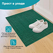 Коврик придверный 45х60 см, ЗЕЛЕНЫЙ пластиковый грязезащитный, толщина 10 мм, "ТРАВКА", PRIMILA (ПРИМИЛА), 701065