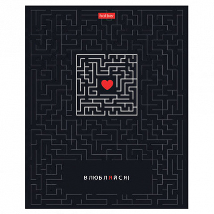 Тетрадь А5 48 л., HATBER скоба, клетка, выборочный лак, "Действуй!" (микс в спайке), 089188, 48Т5вмВ1