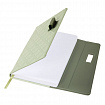Ежедневник недатированный А5 145х215 мм, BRAUBERG "Stitch", под кожу, магнит, 160 л., оливковый, 116588
