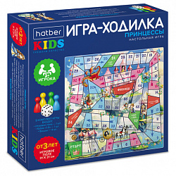 Игра-ходилка настольная детская, АССОРТИ, 5 сюжетов, HATBER
