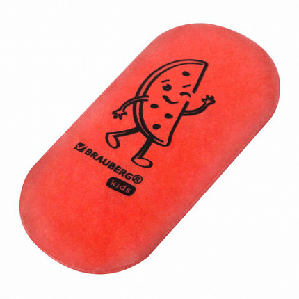 Ластики BRAUBERG KIDS "Fruits", НАБОР 6 штук, 50х23х10 мм, овальные, ассорти, 272669
