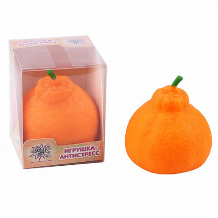 Игрушка-антистресс "МАНДАРИН", 6х9 см, дисплей, JOLLY JOT (ДЖОЛЛИ ДЖОТ), 665809