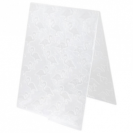 Клише для тиснения 3D "Фламинго" для Машинки для тиснения ОС-5, 108х146 мм, ОСТРОВ СОКРОВИЩ, 663800, 862-018