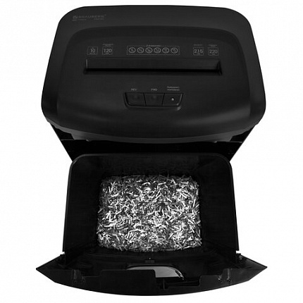 Уничтожитель (шредер) BRAUBERG PROFESSIONAL CM-1025m, "Heavy Duty", 5 уровень секретности, 2х15 мм, 10 листов, корзина 25 литров, 533128
