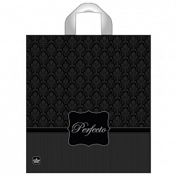 Пакет с петлевой ручкой ПВД, 40х37 см, "Перфекто Сильвер", 95 мкм, н00093901