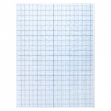 Бумага масштабно-координатная (миллиметровая), папка, БОЛЬШОЙ ФОРМАТ А3, голубая, 20 листов, ПЛОТНАЯ 80 г/м2, STAFF, 113487