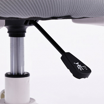 Кресло детское с подставкой для ног BRABIX KIDS "MG-220", сетка/ткань TW, серое, 533315