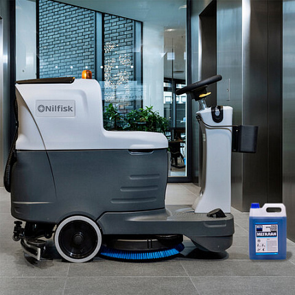 Средство моющее универсальное для поломоечных машин 5 л, МЕГАЛАН, среднепенное