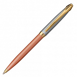 Ручка подарочная шариковая GALANT "DECORO ROSE", корпус хром/розовый, детали золотистые, узел 0,7 мм, синяя, 143505