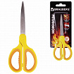 Ножницы BRAUBERG "Original", 155 мм, оранжево-желтые, ребристые резиновые вставки, 236450