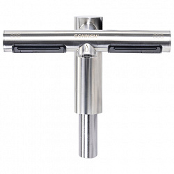 Сушилка для рук, встроенная в смеситель с подачей воды, сенсорная, SONNEN SF1204, 1200 Вт, 95 м/с, IP24, нержавеющая сталь, 607194