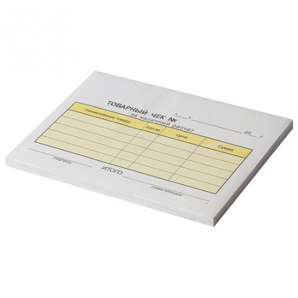 Товарный чек 2-слойный самокопирующийся, А6 110х143 мм, КОМПЛЕКТ 5 книжек по 50 шт., STAFF, 130288