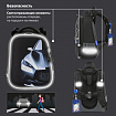 Ранец BRAUBERG PREMIUM, 2 отделения, с брелоком, "Быстрая машина", 38х29х16 см, 270600