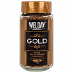 Кофе растворимый WELDAY (ВЭЛДЭЙ) "GOLD" 95 г, стеклянная банка, сублимированный, 622675