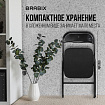 Стул складной BRABIX "Golf CF-007", чёрный каркас, чёрная ткань, гофрокороб, 533025