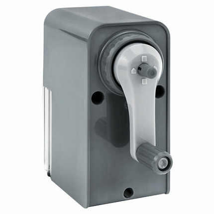 Точилка механическая BRAUBERG CLASSIC, для чернографитных и цветных карандашей, корпус светло-серый, 272002