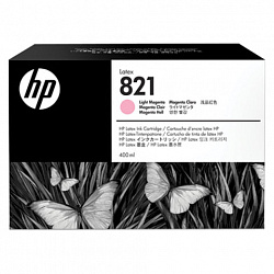 Картридж струйный HP (G0Y91A) Latex 110 Printer №821, цвет светло-пурпурный, оригинальный 400 мл.