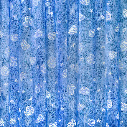 Шторка для ванной ПОЛИЭСТЕР, 180х180 см, кольца в комплекте, МОРЕ, PRIMILA (ПРИМИЛА), 700077