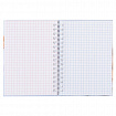 Блокнот МАЛЫЙ ФОРМАТ А6, 80 л., гребень, твердый картон, клетка 2 цв., HATBER, "Чарующая нежность", 082843, 80ЗКтд6В1гр_30