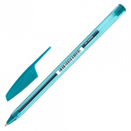 Ручка шариковая BRAUBERG X-30 COLOR MIX, СИНЯЯ, мягкое письмо, пишущий узел 1 мм, линия письма 0,5 мм, 144335