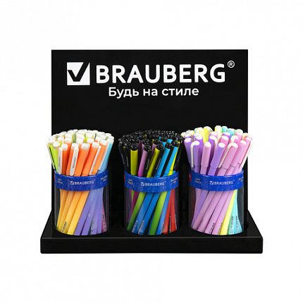 Подставка под ручки и карандаши в тубах BRAUBERG, металл, 3 отделения, 26x30x11 см