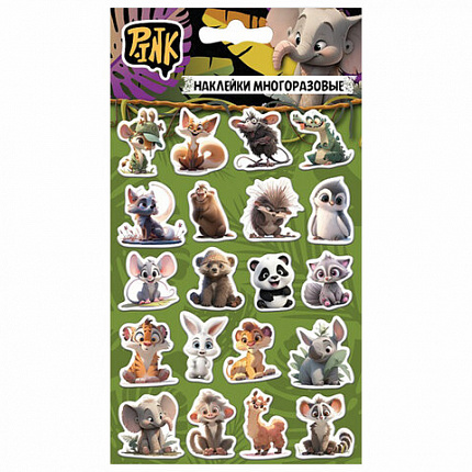 Наклейки объемные АССОРТИ, 11х20 см, PRIORITY