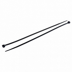 Хомуты (стяжки) нейлоновые, 3,6 мм х 200 мм, комплект 100 шт., черные, европодвес, 57-0201