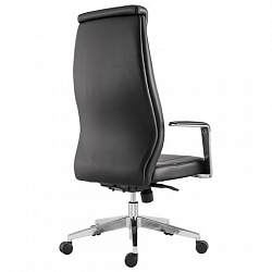 Кресло офисное BRABIX PREMIUM "Jazz EX-757", синхромеханизм, алюминий, экокожа, черное, 532489