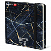 Скетчбук для маркеров 120 г/м2, 195х195 мм, 60 л., твердая обложка, резинка, BRAUBERG ART PREMIERE, "Мрамор", 115105