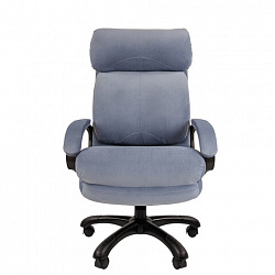 Кресло офисное Chairman СН 505, НАГРУЗКА до 150 кг, велюр, голубое, 7127989
